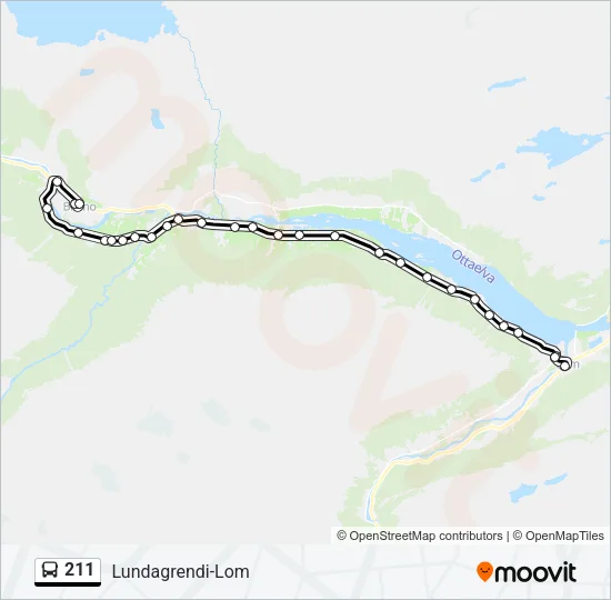 211 Bus Line Map