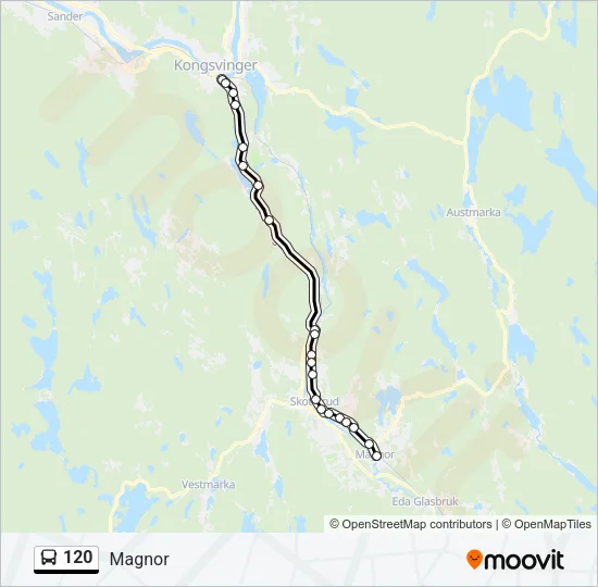 120 Bus Line Map