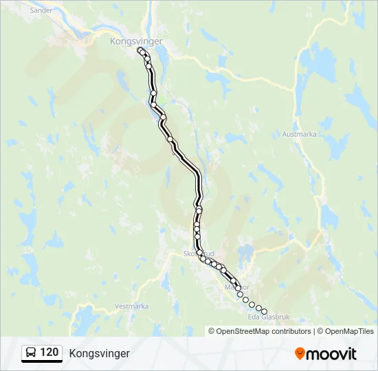 120 Bus Line Map
