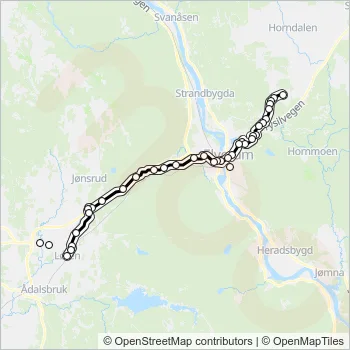 804 Bus Line Map