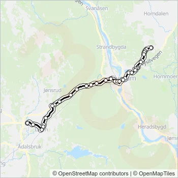 804 Bus Line Map