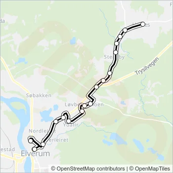 804 Bus Line Map