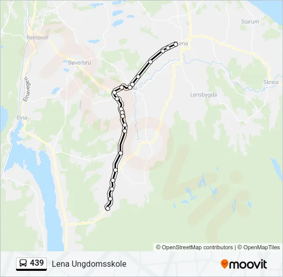 439 Bus Line Map