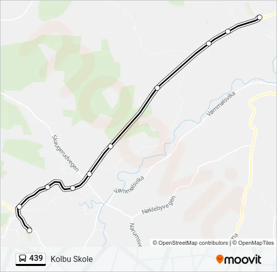439 Bus Line Map
