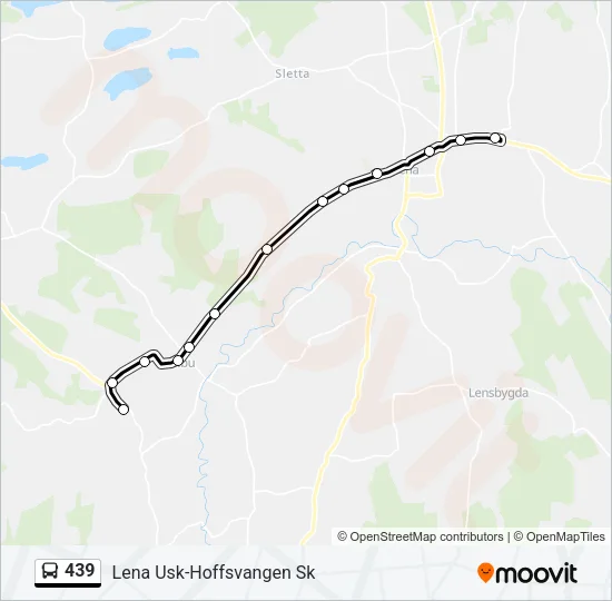 439 Bus Line Map