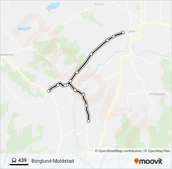 439 Bus Line Map