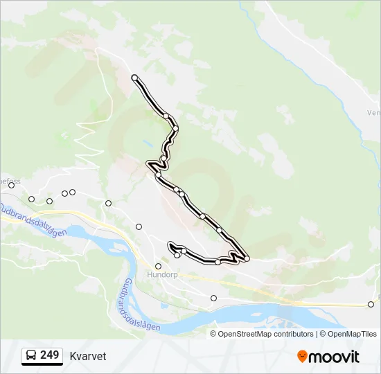249 Bus Line Map