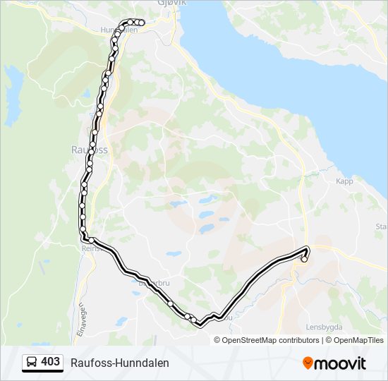 403 bus Line Map