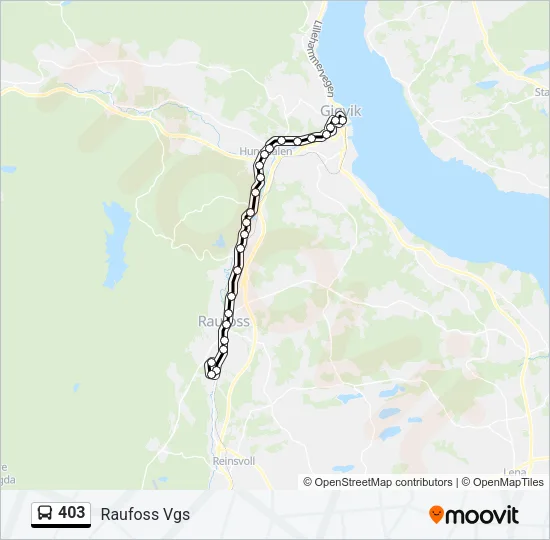 403 Bus Line Map