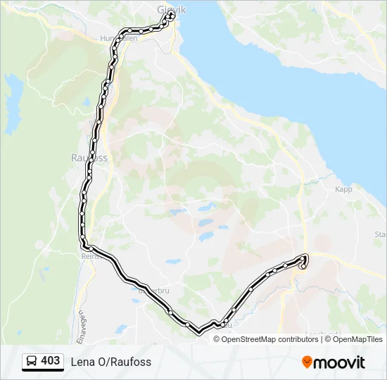 403 Bus Line Map