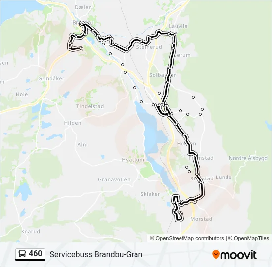 460 Bus Line Map