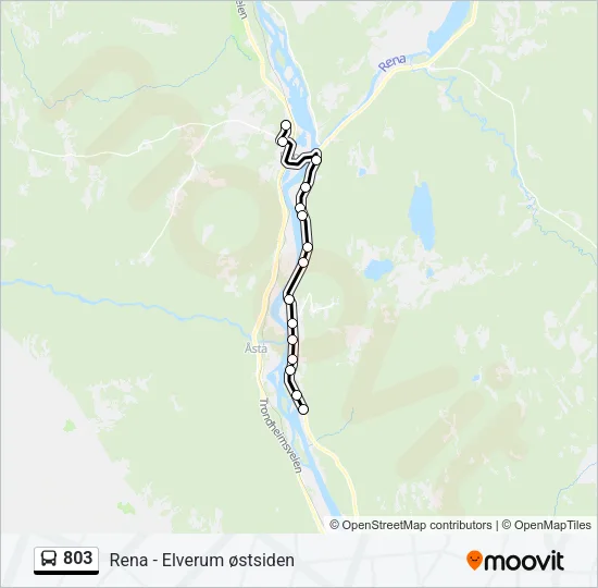 803 Bus Line Map