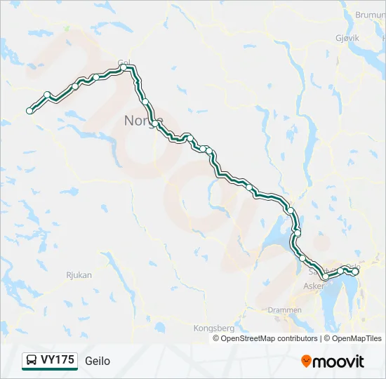 VY175 Bus Line Map