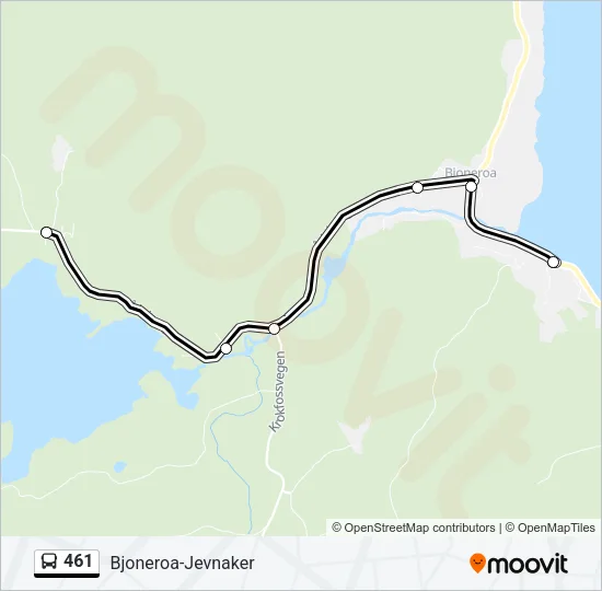 461 Bus Line Map
