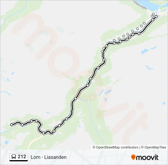 212 Bus Line Map