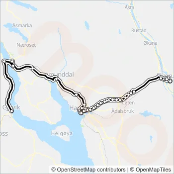 100 Bus Line Map