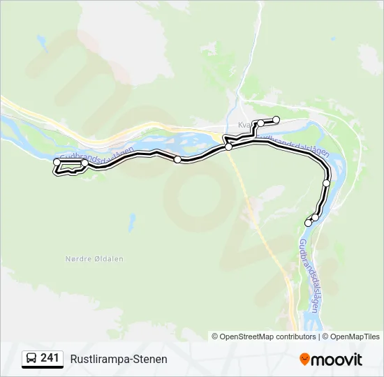 241 Bus Line Map