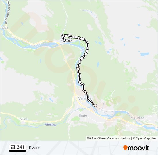 241 Bus Line Map
