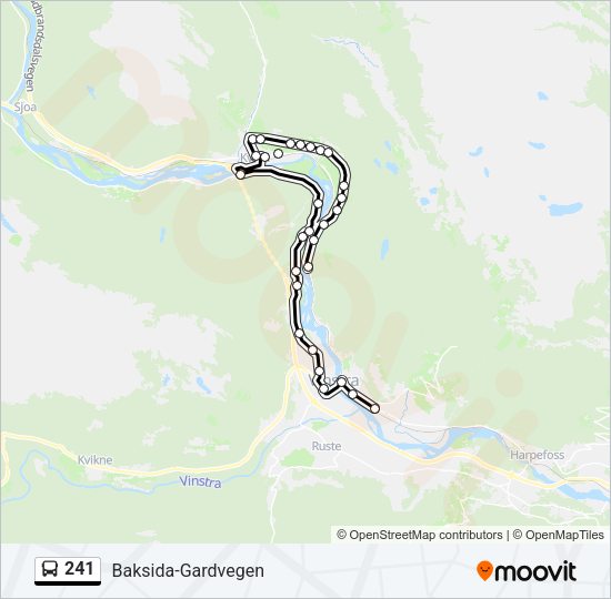 241 Bus Line Map
