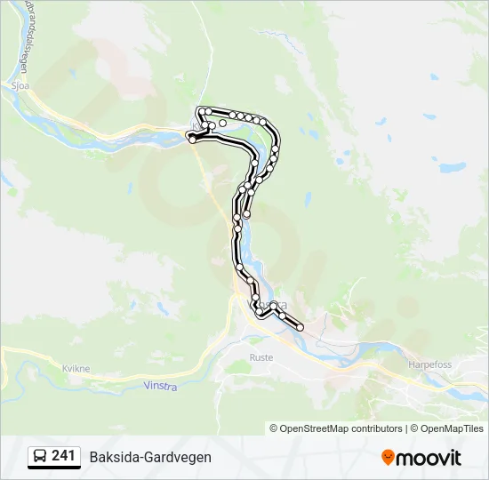 241 Bus Line Map