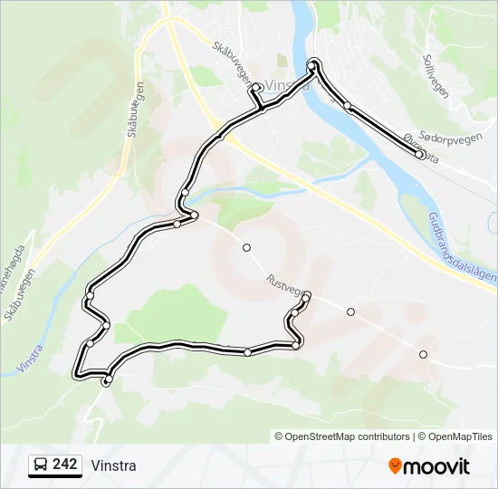 242 Bus Line Map