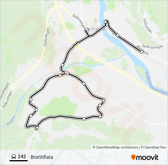 242 Bus Line Map