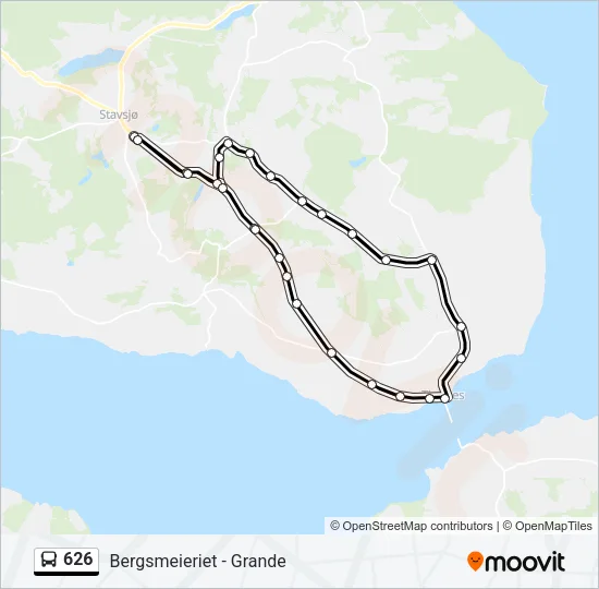 626 Bus Line Map