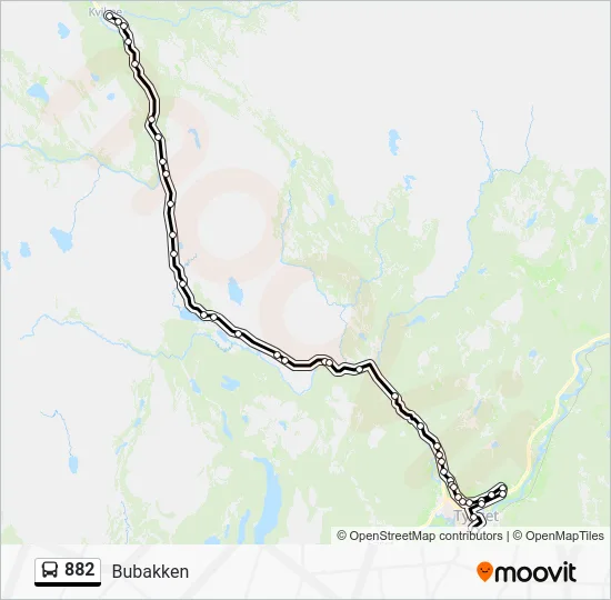 882 Bus Line Map