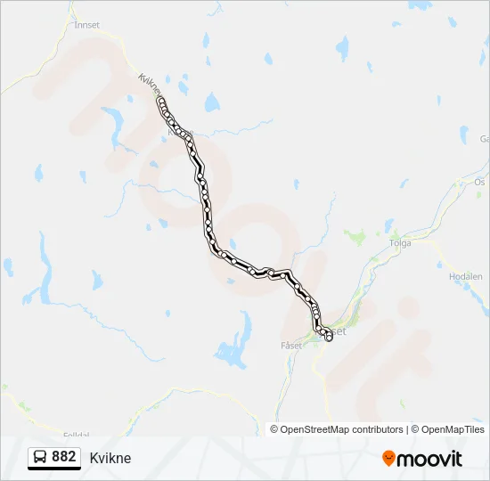 882 Bus Line Map