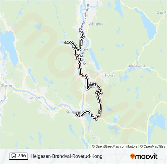 746 Bus Line Map