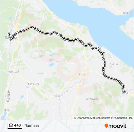 440 Bus Line Map