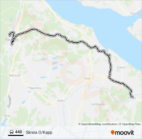 440 Bus Line Map