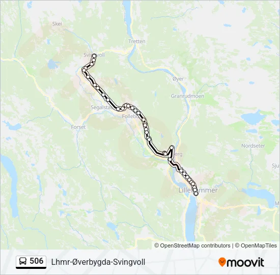 506 Bus Line Map