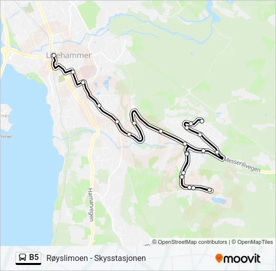 B5 Bus Line Map
