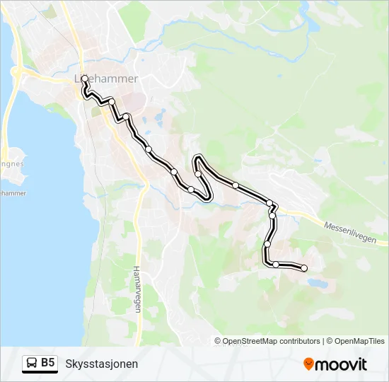 B5 Bus Line Map
