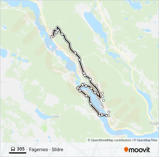 305 Bus Line Map