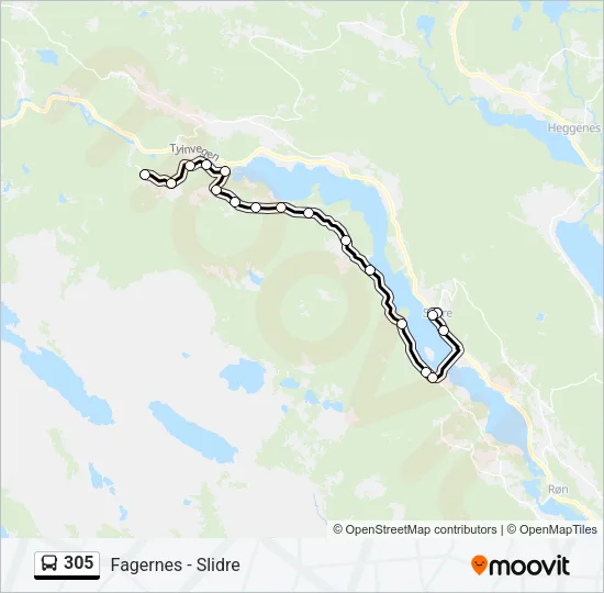 305 Bus Line Map