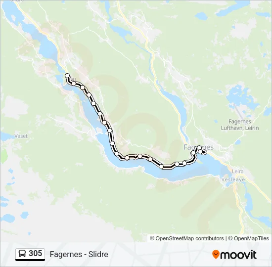305 Bus Line Map