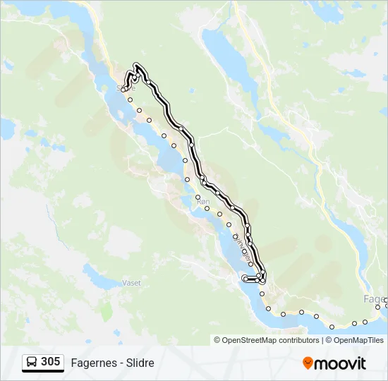 305 Bus Line Map