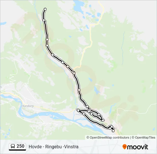 250 Bus Line Map