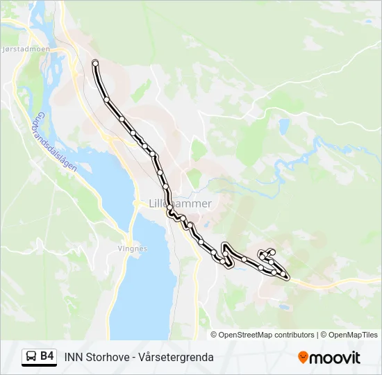 B4 Bus Line Map