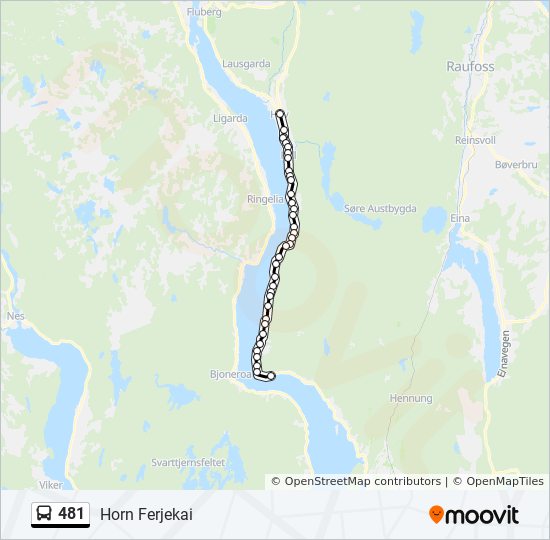 481 bus Line Map