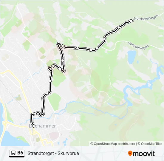 B6 Bus Line Map