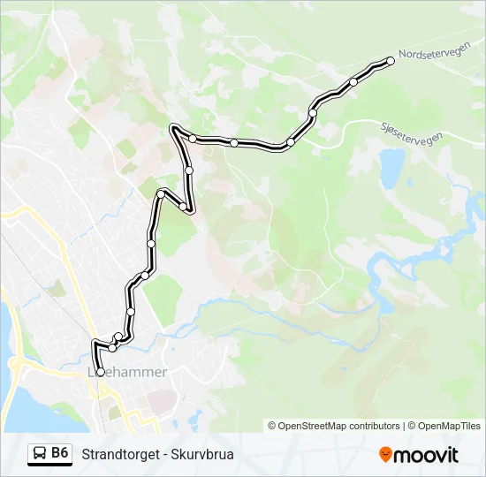 B6 Bus Line Map