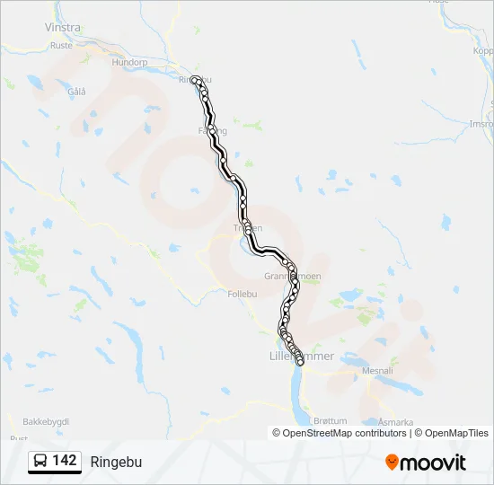142 Bus Line Map