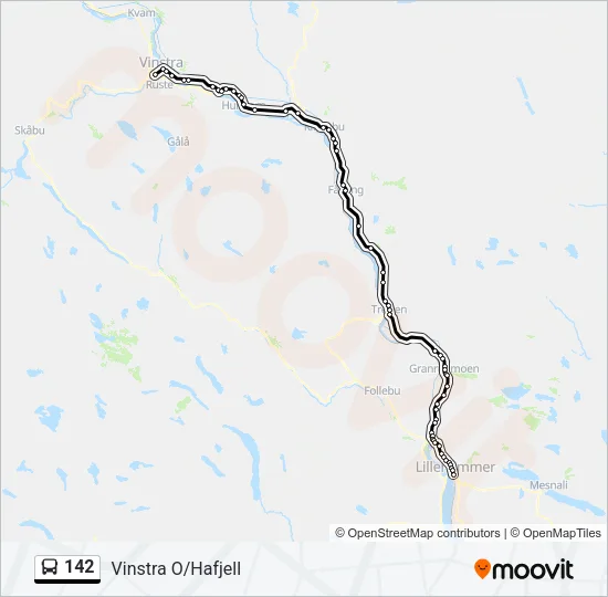 142 Bus Line Map