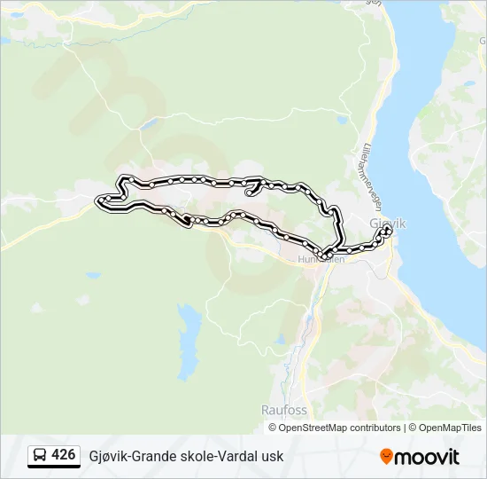426 Bus Line Map
