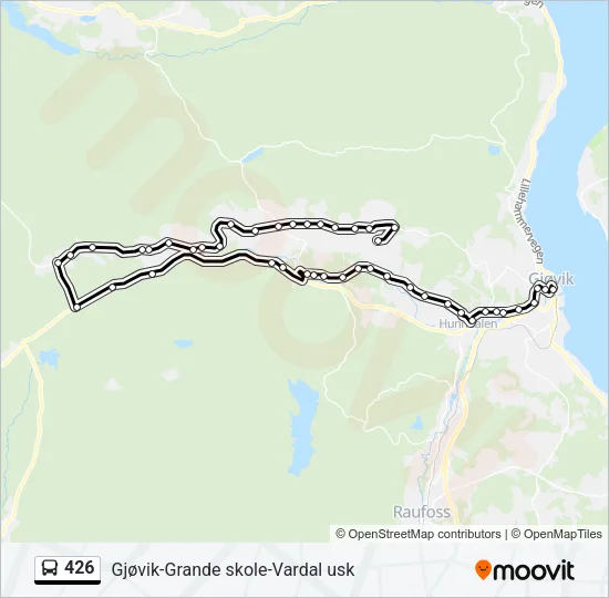426 Bus Line Map