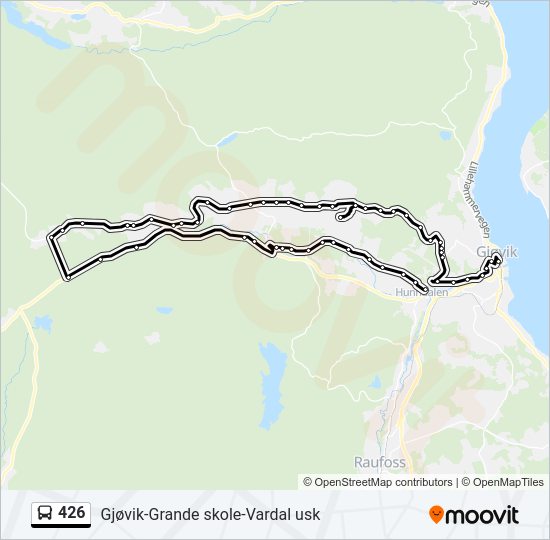 426 bus Line Map