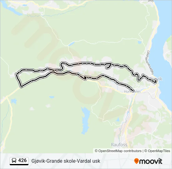 426 Bus Line Map